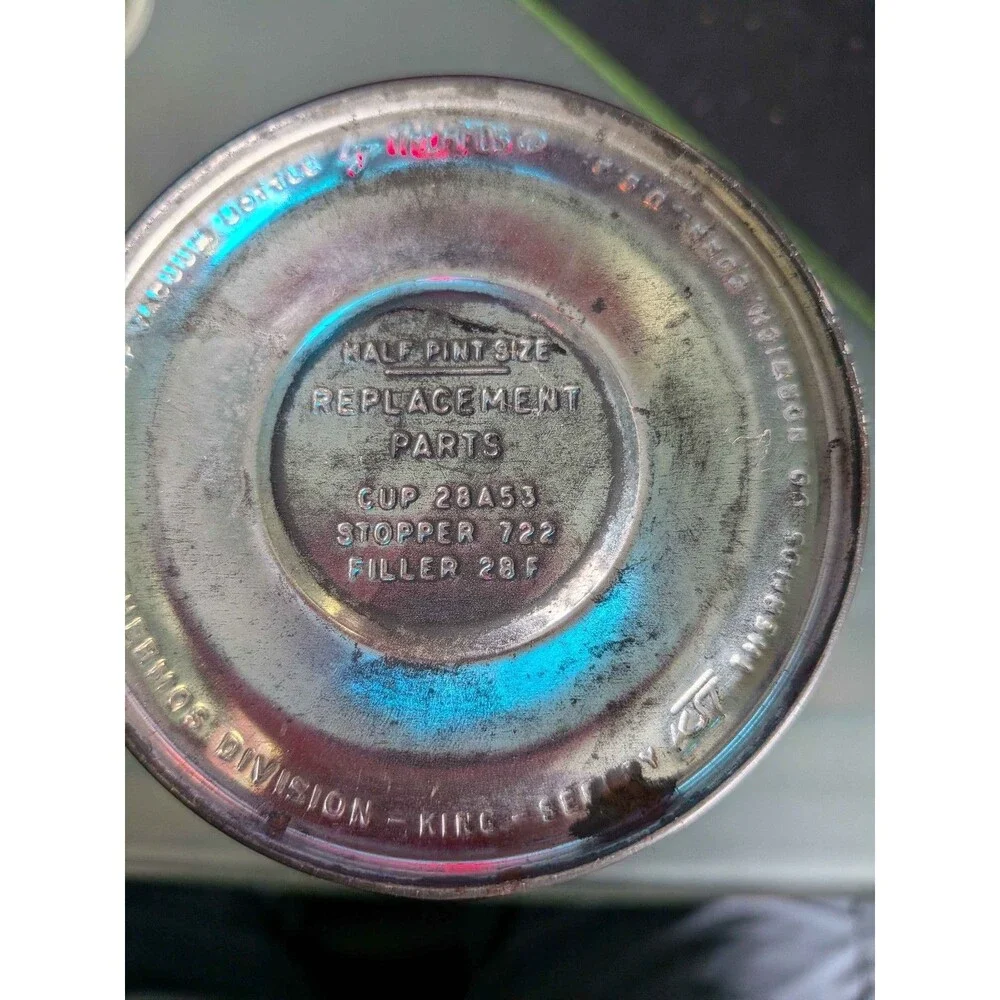 Vintage 1965 Mattel Barbie Skipper Metal Thermos Lunchbox Bottle with Red Cup Li